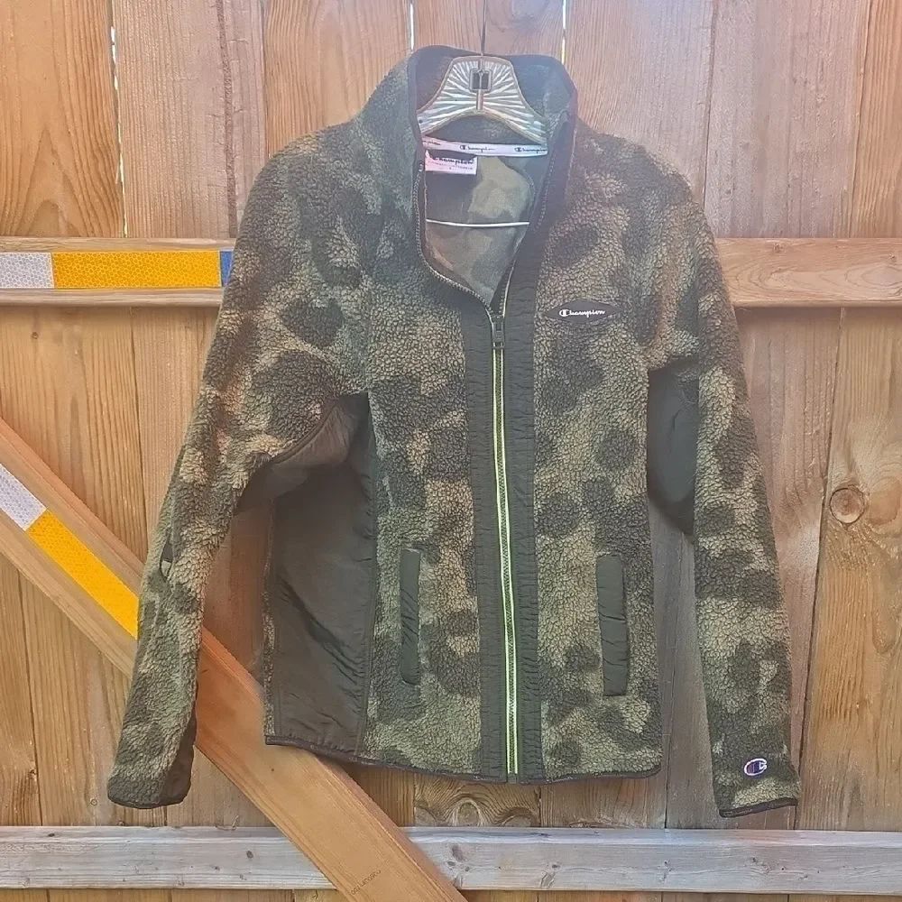 Champion Olive Camo Fleece Jacket